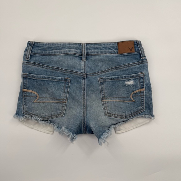 American Eagle Outfitters Hi-Rise Festival Distressed Denim Shorts – Size 4 - Picture 10 of 11